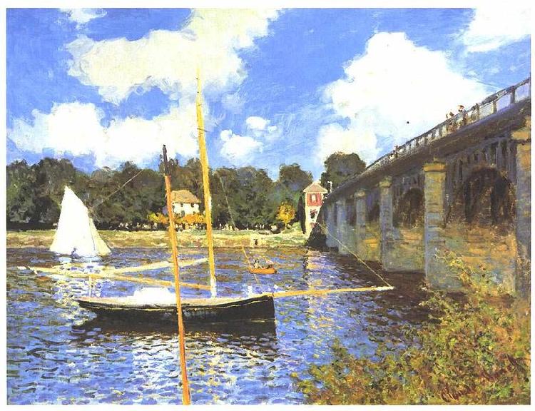 Claude Monet Le Pont routier, Argenteuil Germany oil painting art